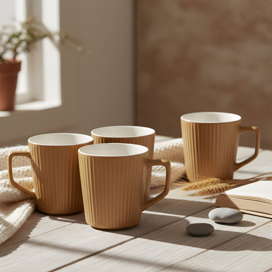 Porcelain Mug Set - 4 Pcs